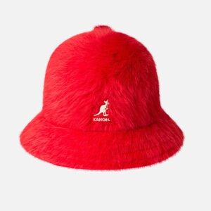 *KANGOL FURGORA CASUAL BUCKET HAT, SIZE MEDIUM, RED